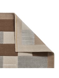 Brooklyn Blocks Beige Grey Rug - Thumbnail - 4