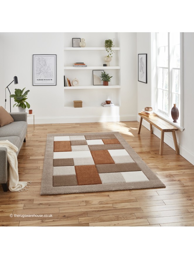 Brooklyn Blocks Beige Terra Rug - 3