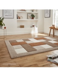 Brooklyn Blocks Beige Terra Rug - Thumbnail - 2