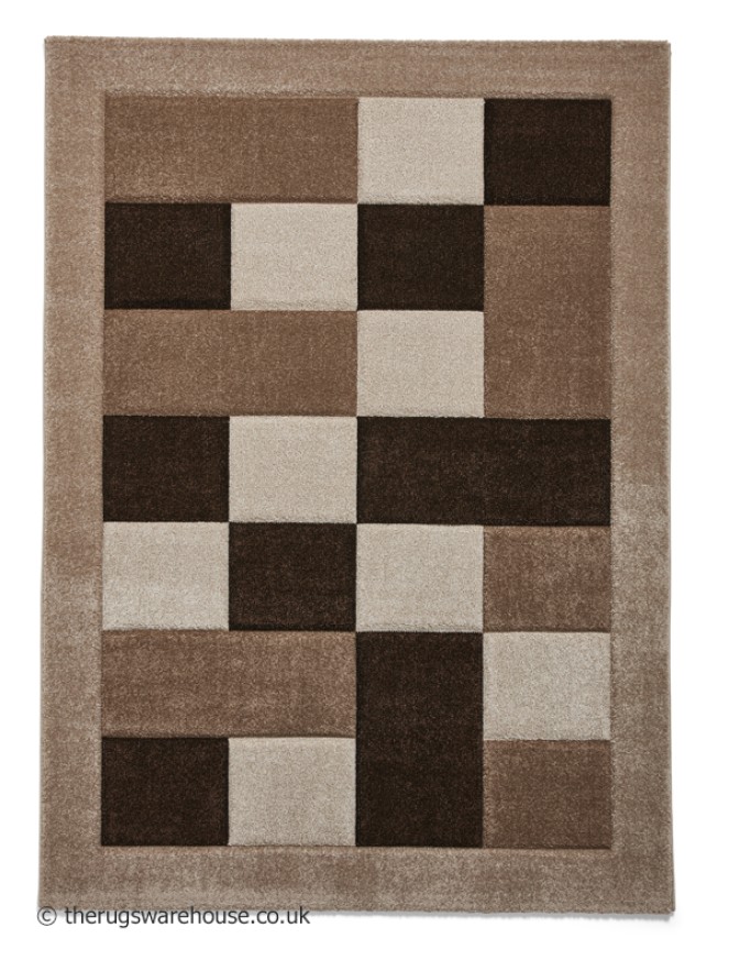 Brooklyn Blocks Beige Rug - 10