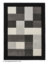 Brooklyn Blocks Black Grey Rug - Thumbnail - 10