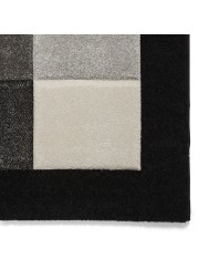 Brooklyn Blocks Black Grey Rug - Thumbnail - 5