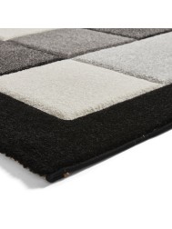 Brooklyn Blocks Black Grey Rug - Thumbnail - 7