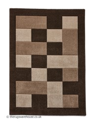 Brooklyn Blocks Brown Beige Rug - Thumbnail - 10