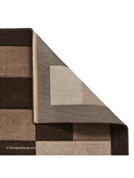 Brooklyn Blocks Brown Beige Rug - Thumbnail - 4