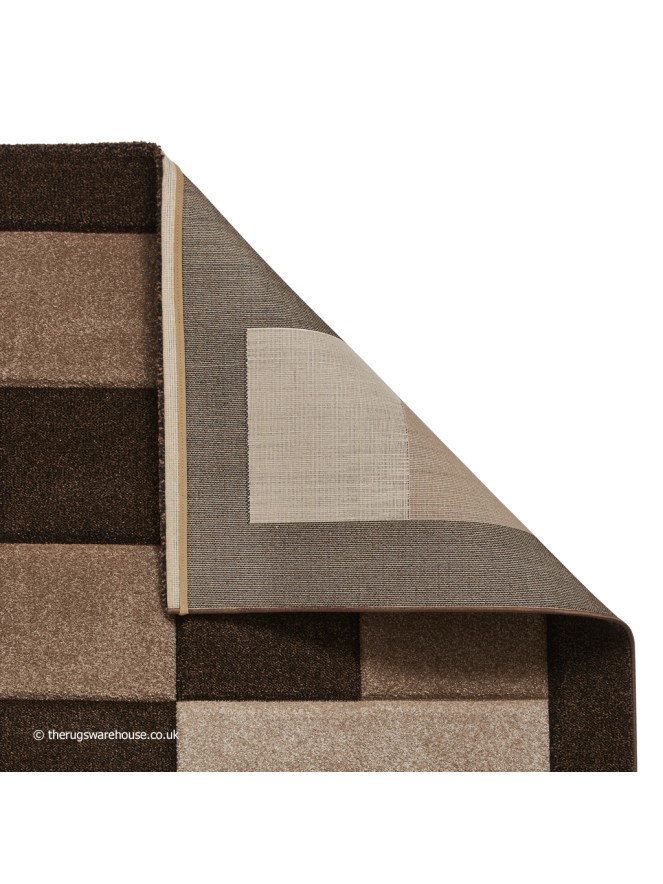 Brooklyn Blocks Brown Beige Rug - 4