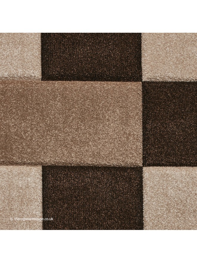 Brooklyn Blocks Brown Beige Rug - 6