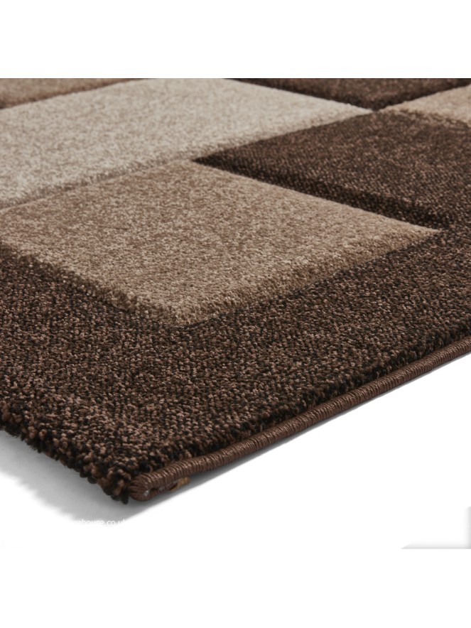 Brooklyn Blocks Brown Beige Rug - 7