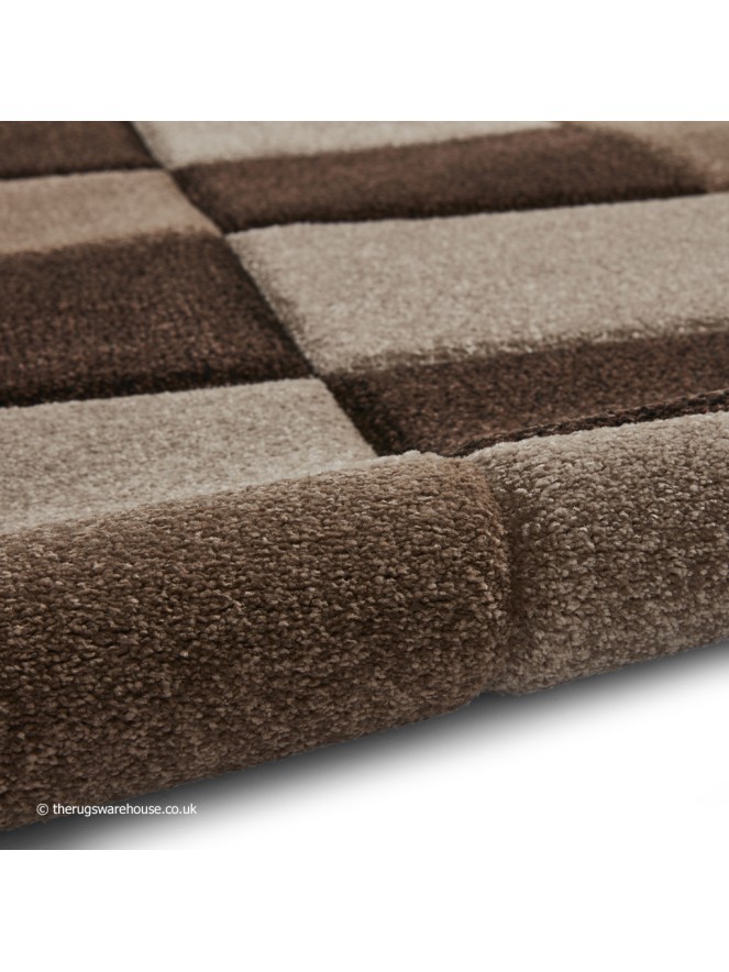 Brooklyn Blocks Brown Beige Rug - 9