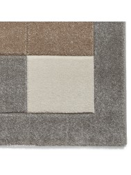 Brooklyn Blocks Grey Beige Rug - Thumbnail - 5