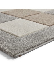 Brooklyn Blocks Grey Beige Rug - Thumbnail - 7