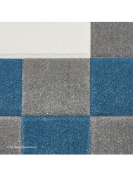 Brooklyn Blocks Grey Blue Rug - Thumbnail - 6