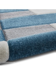 Brooklyn Blocks Grey Blue Rug - Thumbnail - 9