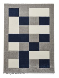 Brooklyn Blocks Grey Navy Rug - Thumbnail - 10