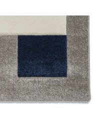 Brooklyn Blocks Grey Navy Rug - Thumbnail - 5