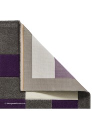 Brooklyn Blocks Grey Purple Rug - Thumbnail - 4