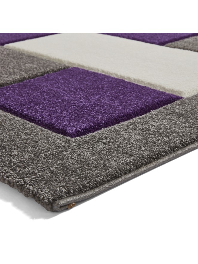 Brooklyn Blocks Grey Purple Rug - 7