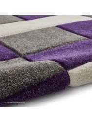 Brooklyn Blocks Grey Purple Rug - Thumbnail - 9