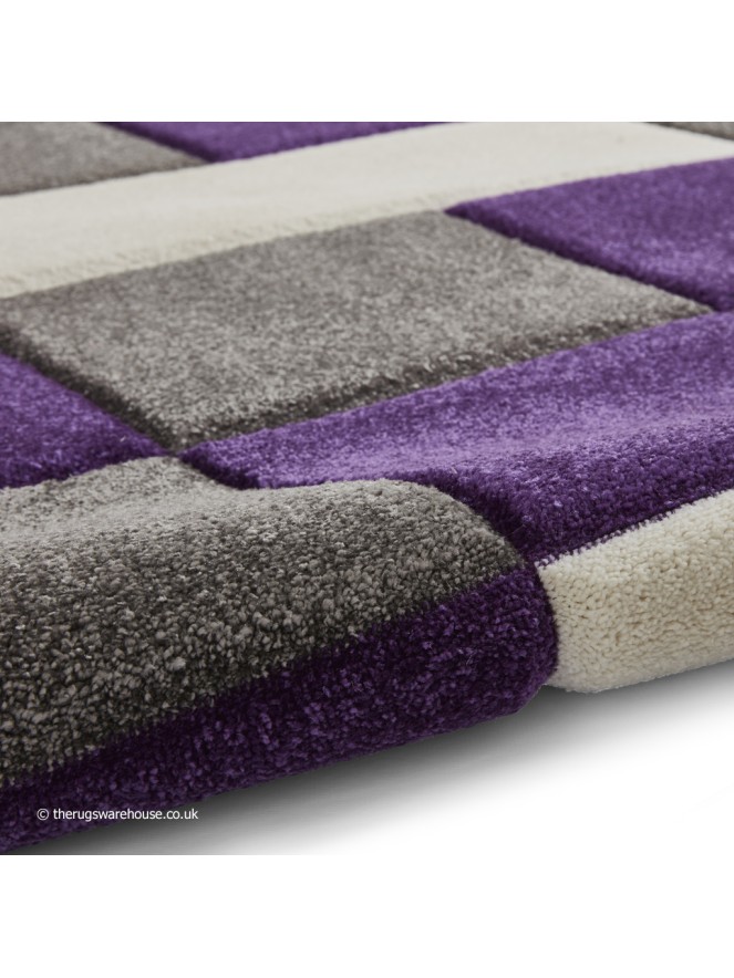 Brooklyn Blocks Grey Purple Rug - 9