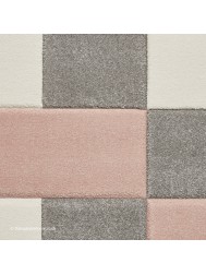 Brooklyn Blocks Grey Rose Rug - Thumbnail - 6