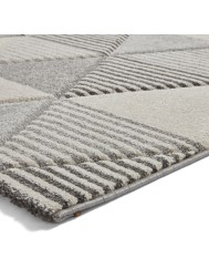 Brooklyn Triangles Grey Beige Rug - Thumbnail - 7