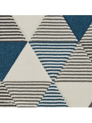 Brooklyn Triangles Grey Blue Rug - Thumbnail - 6