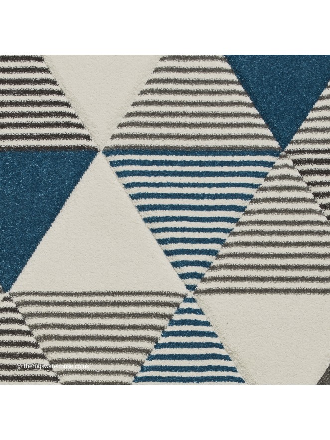 Brooklyn Triangles Grey Blue Rug - 6