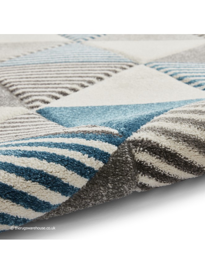 Brooklyn Triangles Grey Blue Rug - 9