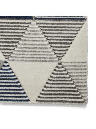 Brooklyn Triangles Grey Navy Rug - Thumbnail - 5