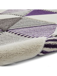 Brooklyn Triangles Grey Purple Rug - Thumbnail - 9