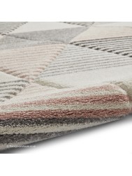 Brooklyn Triangles Grey Rose Rug - Thumbnail - 9