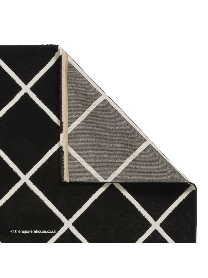 Brooklyn Diamond Black White Rug - 4