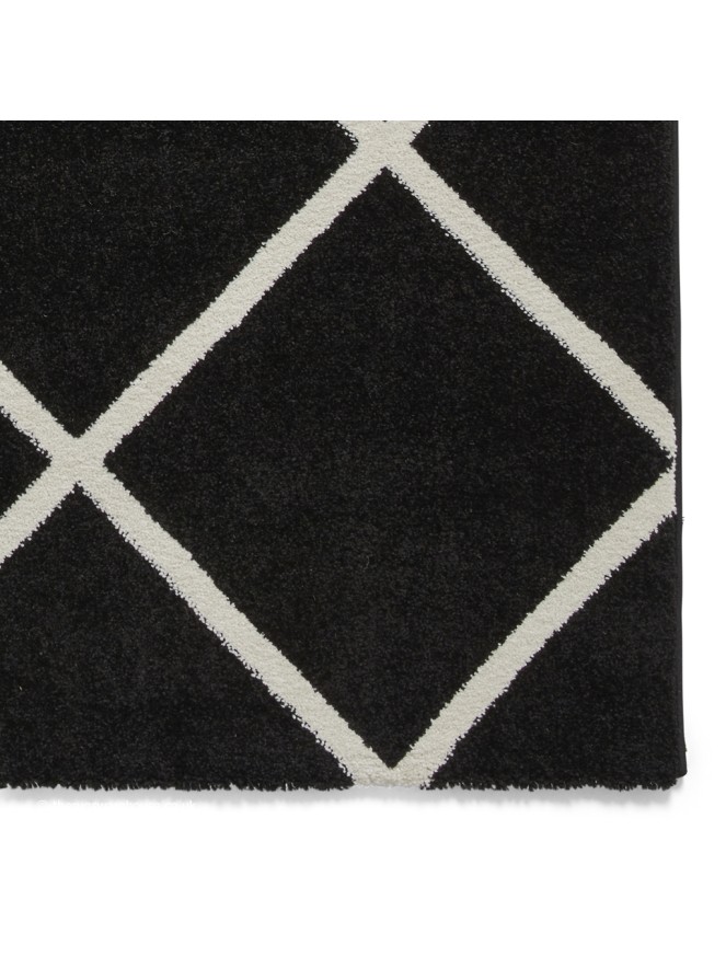 Brooklyn Diamond Black White Rug - 5