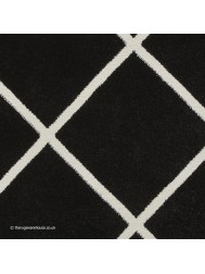 Brooklyn Diamond Black White Rug - Thumbnail - 6