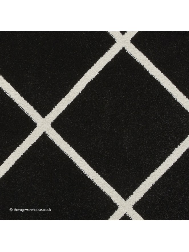 Brooklyn Diamond Black White Rug - 6