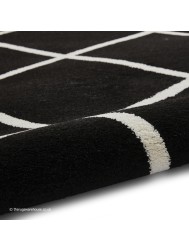 Brooklyn Diamond Black White Rug - Thumbnail - 9