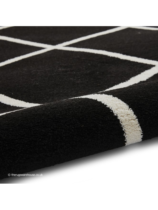 Brooklyn Diamond Black White Rug - 9