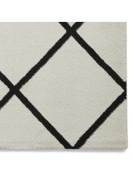 Brooklyn Diamond Cream Black Rug - Thumbnail - 5