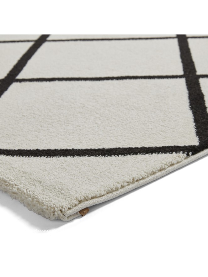 Brooklyn Diamond Cream Black Rug - 7