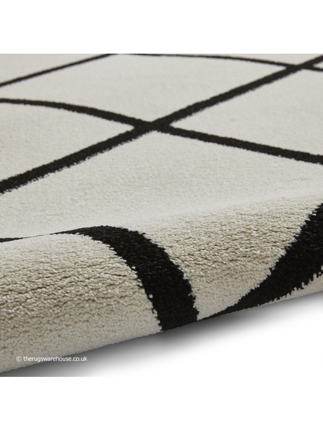 Brooklyn Diamond Cream Black Rug - 9