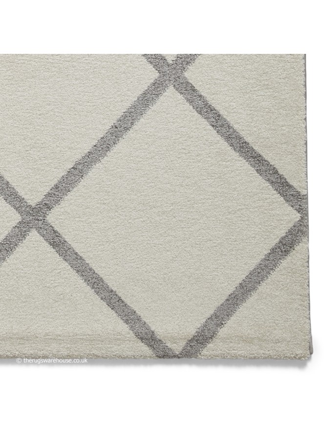 Brooklyn Diamond Cream Grey Rug - 5