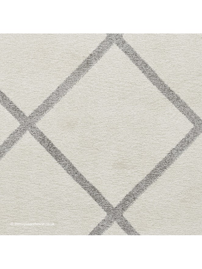 Brooklyn Diamond Cream Grey Rug - 6