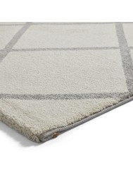 Brooklyn Diamond Cream Grey Rug - Thumbnail - 7