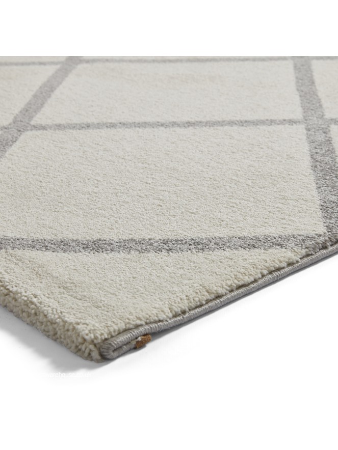 Brooklyn Diamond Cream Grey Rug - 7