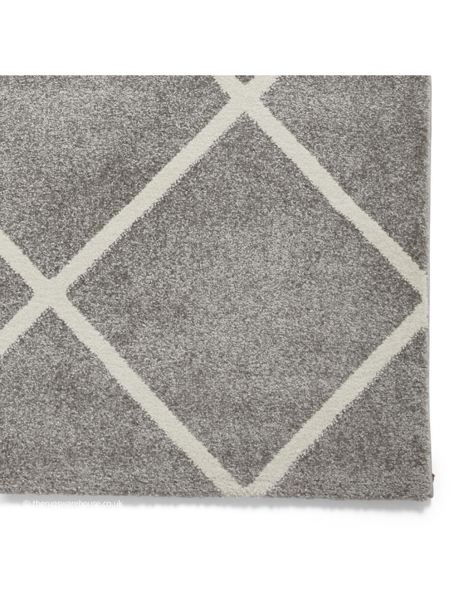 Brooklyn Diamond Grey Cream Rug - 5