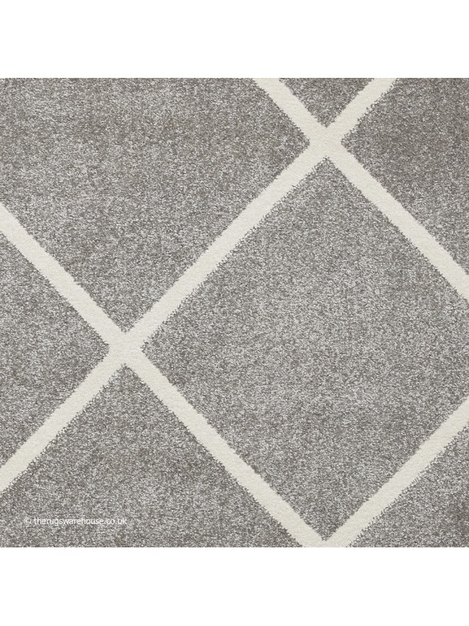 Brooklyn Diamond Grey Cream Rug - 6