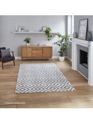 Brooklyn Geo Grey White Rug - Thumbnail - 2