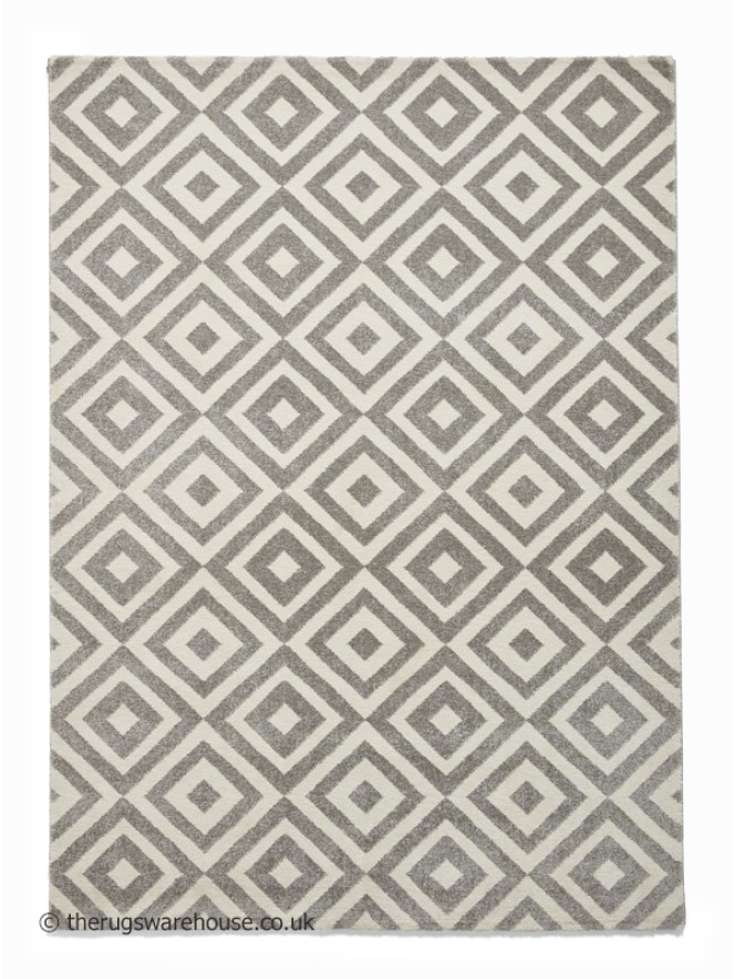 Brooklyn Geo Grey White Rug - 10