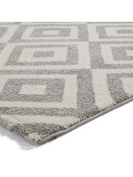 Brooklyn Geo Grey White Rug - Thumbnail - 7