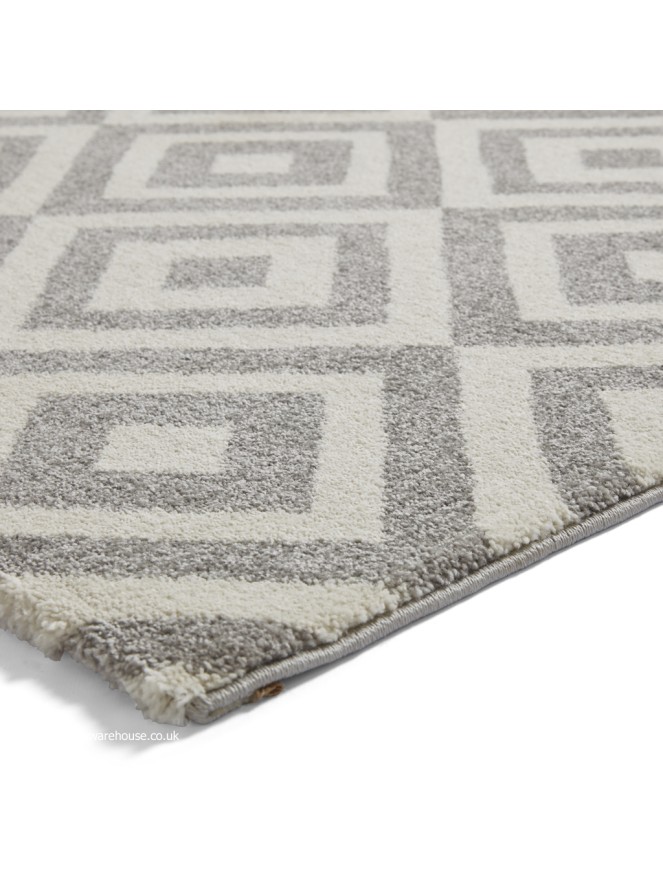 Brooklyn Geo Grey White Rug - 7